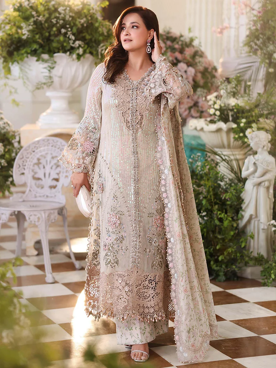 Best Price Maria B Inspired Chiffon – MPC 107 | Party Wear by IQNAZ