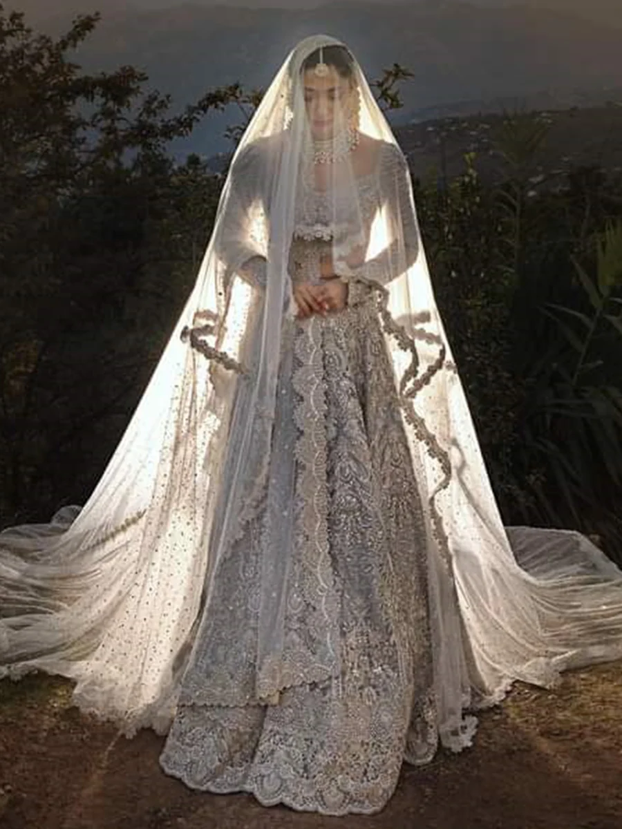 Mahira Khan Bridal Style – Faraz Manan NET Lehnga | Premium Quality