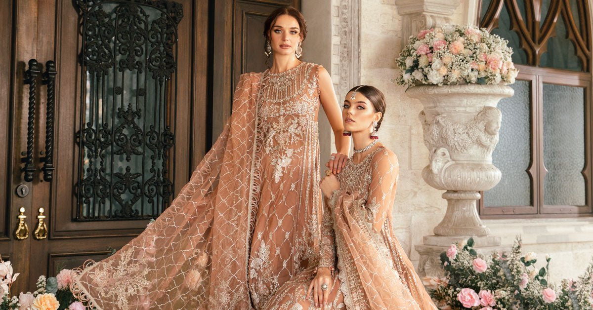 Maria B BD-2804 Hand Embellished Organza Suit with Skirt – Photoshoot Angle 13 Maria B BD-2804 Hand Embellished Organza Suit with Skirt - Designer Photoshoot Gallery Angle 13 | IQNAZ Couture