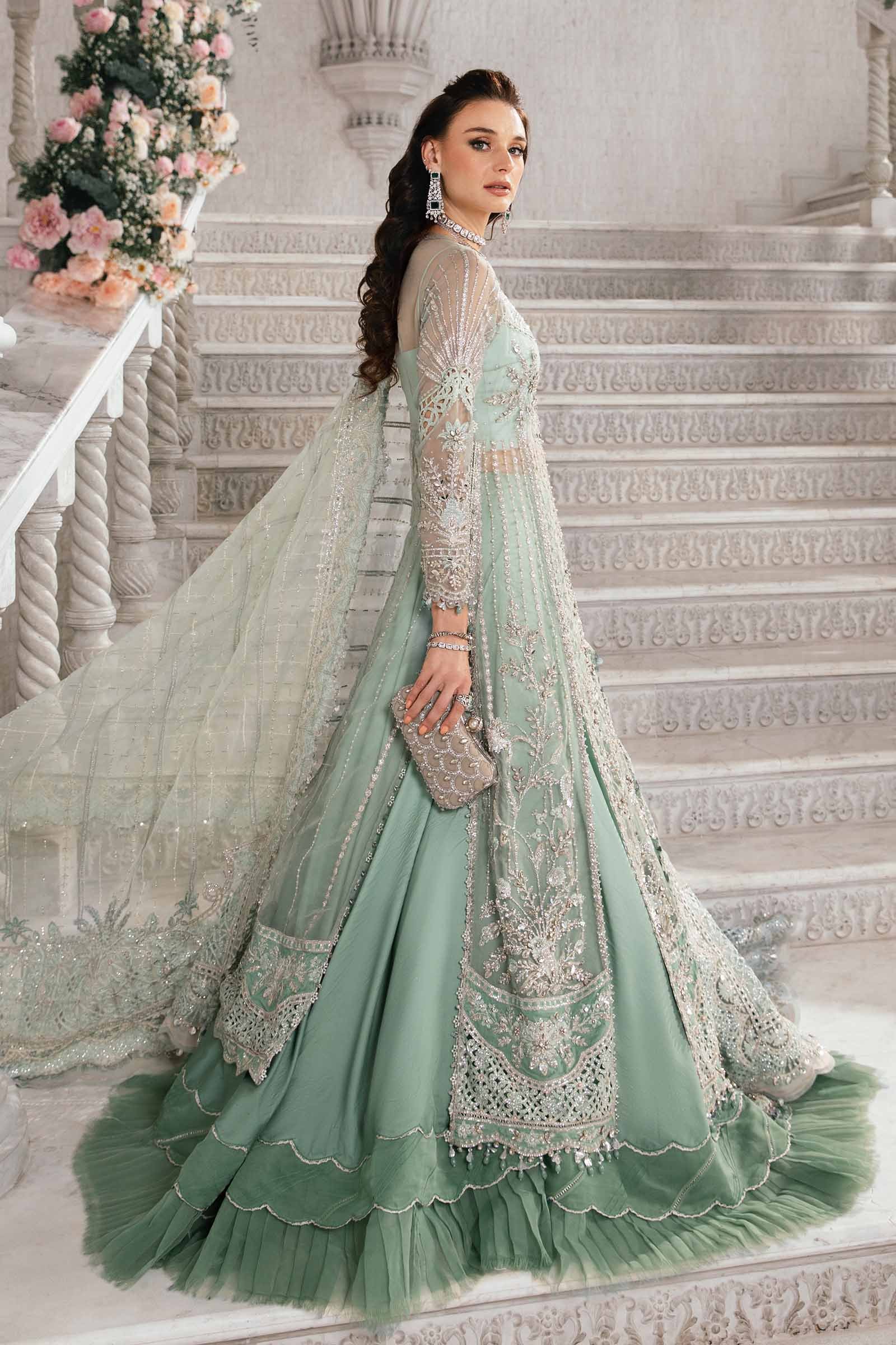 Maria B BD-2803 Hand Embellished Organza Suit with Skirt – Photoshoot Angle 11 Maria B BD-2803 Hand Embellished Organza Suit with Skirt - Designer Photoshoot Gallery Angle 11 | IQNAZ Couture