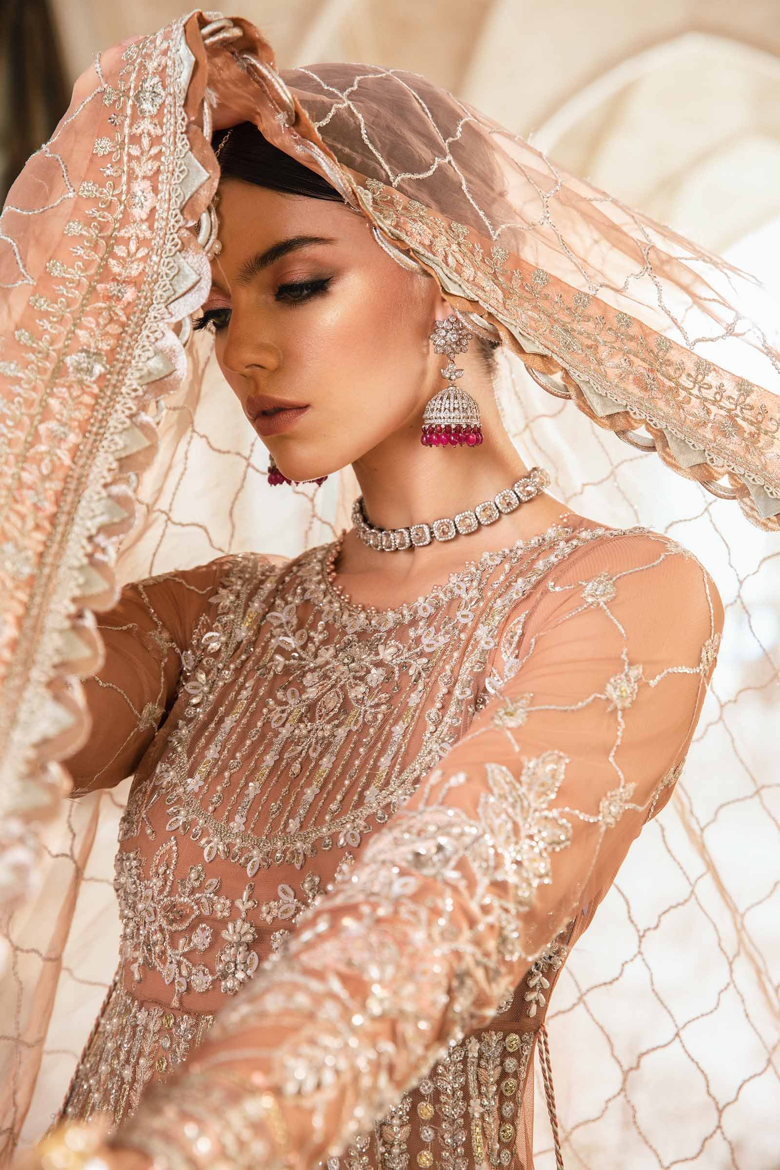 Maria B BD-2804 Hand Embellished Organza Suit with Skirt – Photoshoot Angle 9 Maria B BD-2804 Hand Embellished Organza Suit with Skirt - Designer Photoshoot Gallery Angle 9 | IQNAZ Couture