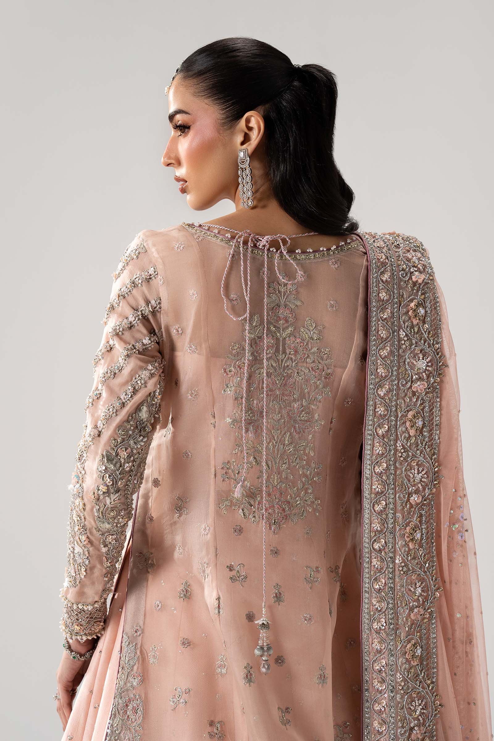 Maria B Hand Embellished Organza Party Wear Suit – Photoshoot Angle 8 Maria B Hand Embellished Organza Party Wear Suit - Designer Photoshoot Gallery Angle 8 | IQNAZ Couture