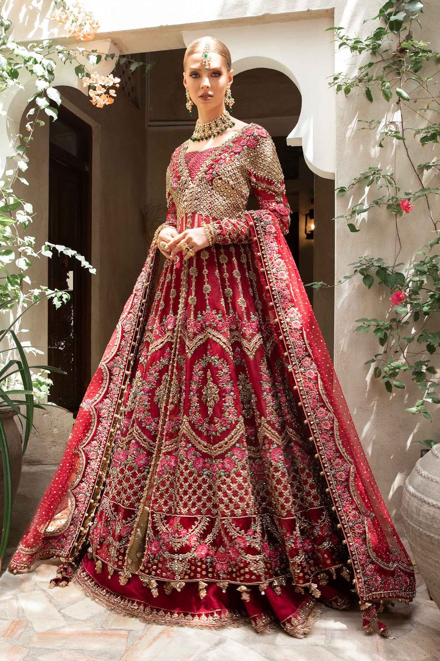 Maria B Shanaar Hand Embellished Organza Party Wear Suit – Photoshoot Angle 6 Maria B Shanaar Hand Embellished Organza Party Wear Suit - Designer Photoshoot Gallery Angle 6 | IQNAZ Couture