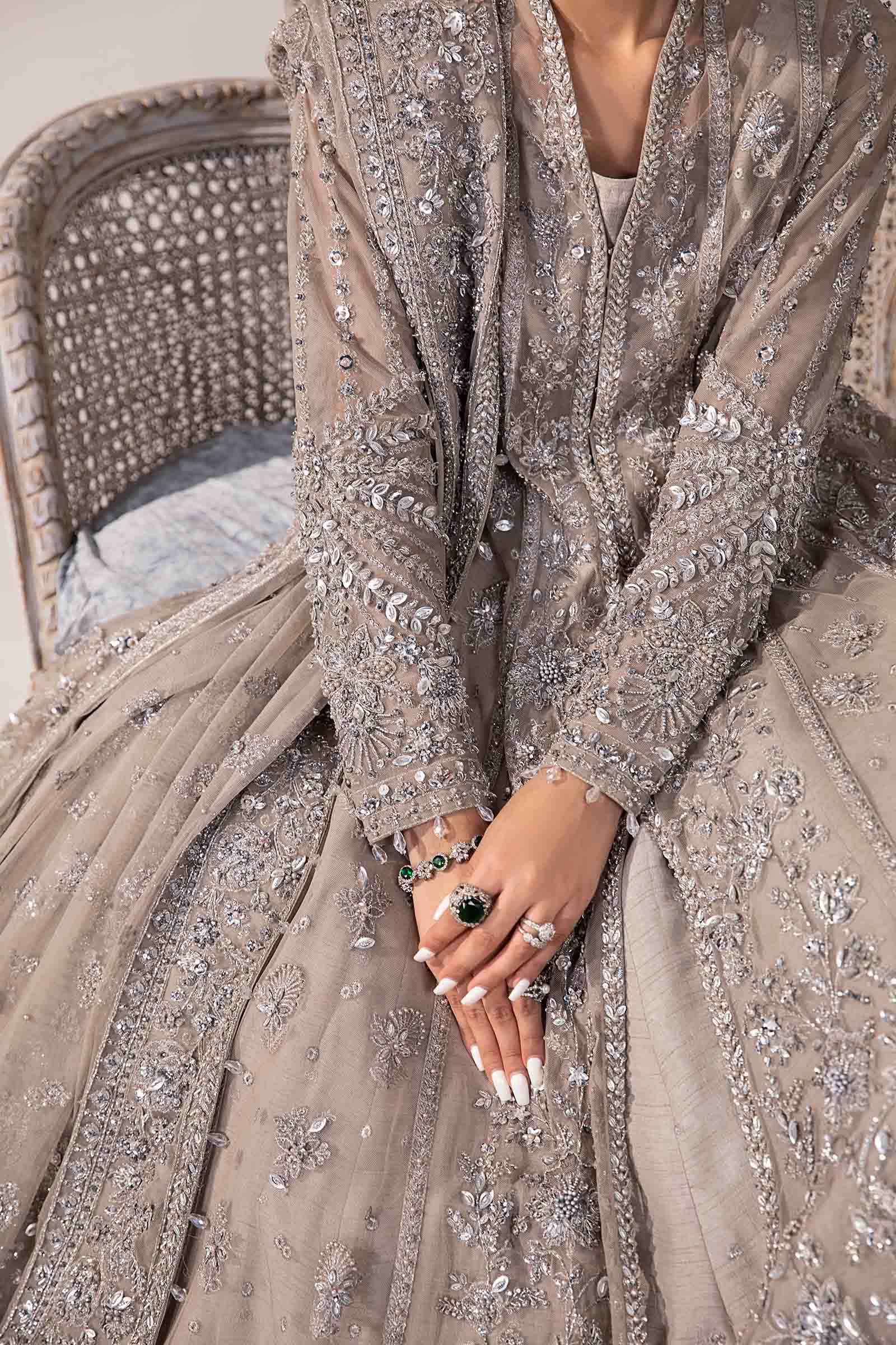 Maria B Embroidered Organza Party Wear Suit – Photoshoot Angle 10 Maria B Embroidered Organza Party Wear Suit - Designer Photoshoot Gallery Angle 10 | IQNAZ Couture