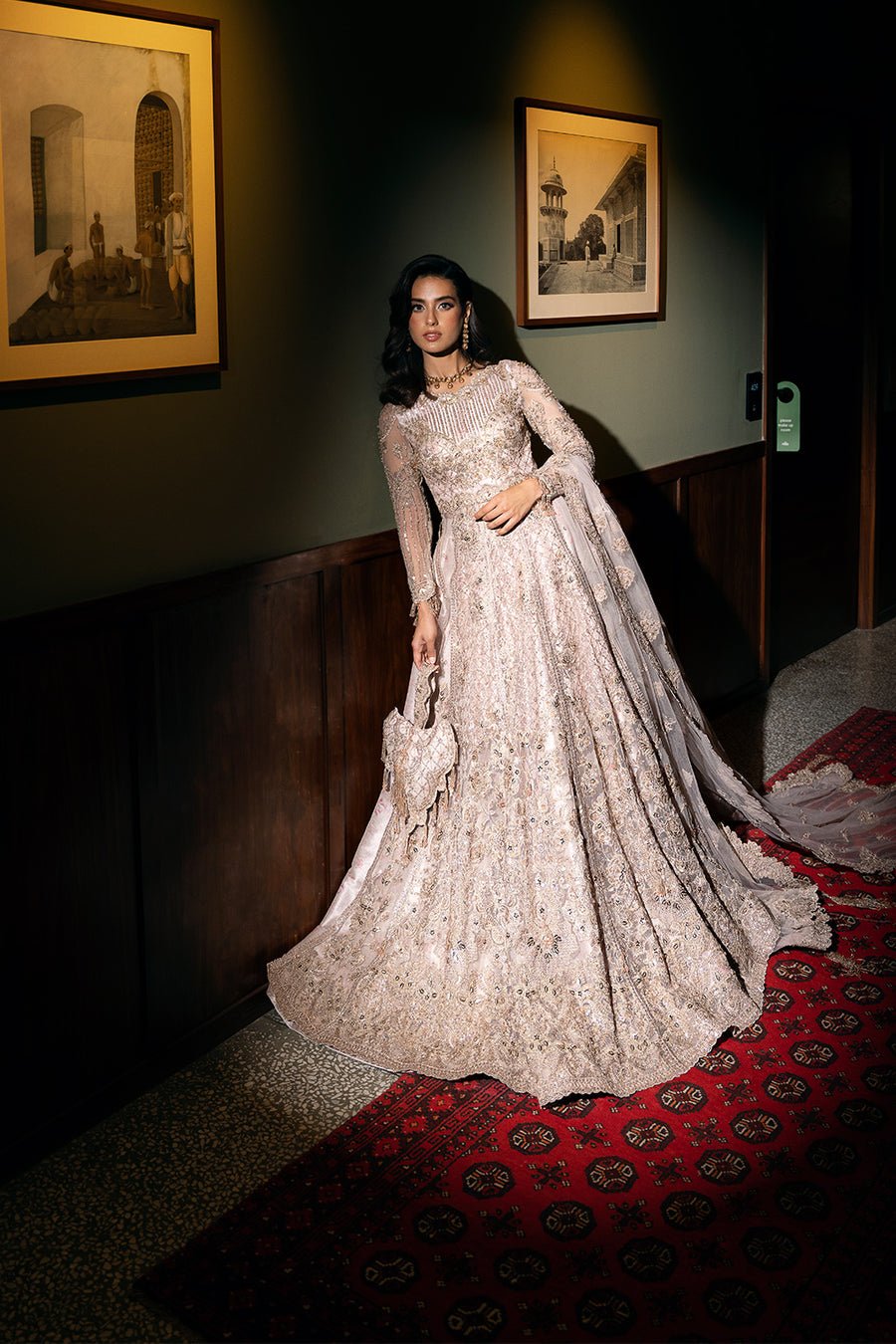 Republic Womens Wear Rigel Srf Hand Embellished Organza Party Wear Suit - Designer Photoshoot Gallery Angle 6 | IQNAZ Couture