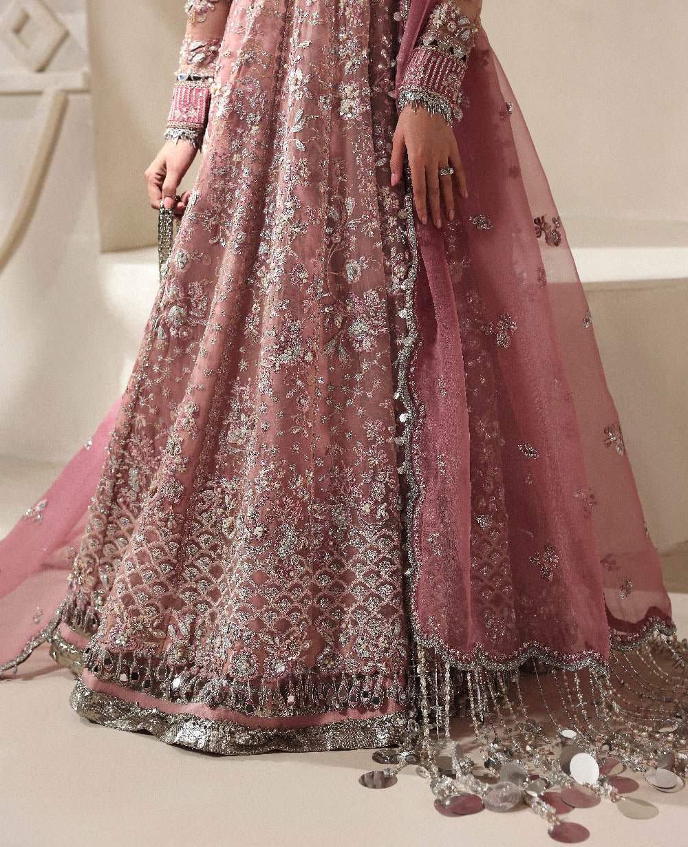 Republic Womens Wear Juliane Embroidered Organza Party Wear Suit - Designer Photoshoot Gallery Angle 7 | IQNAZ Couture