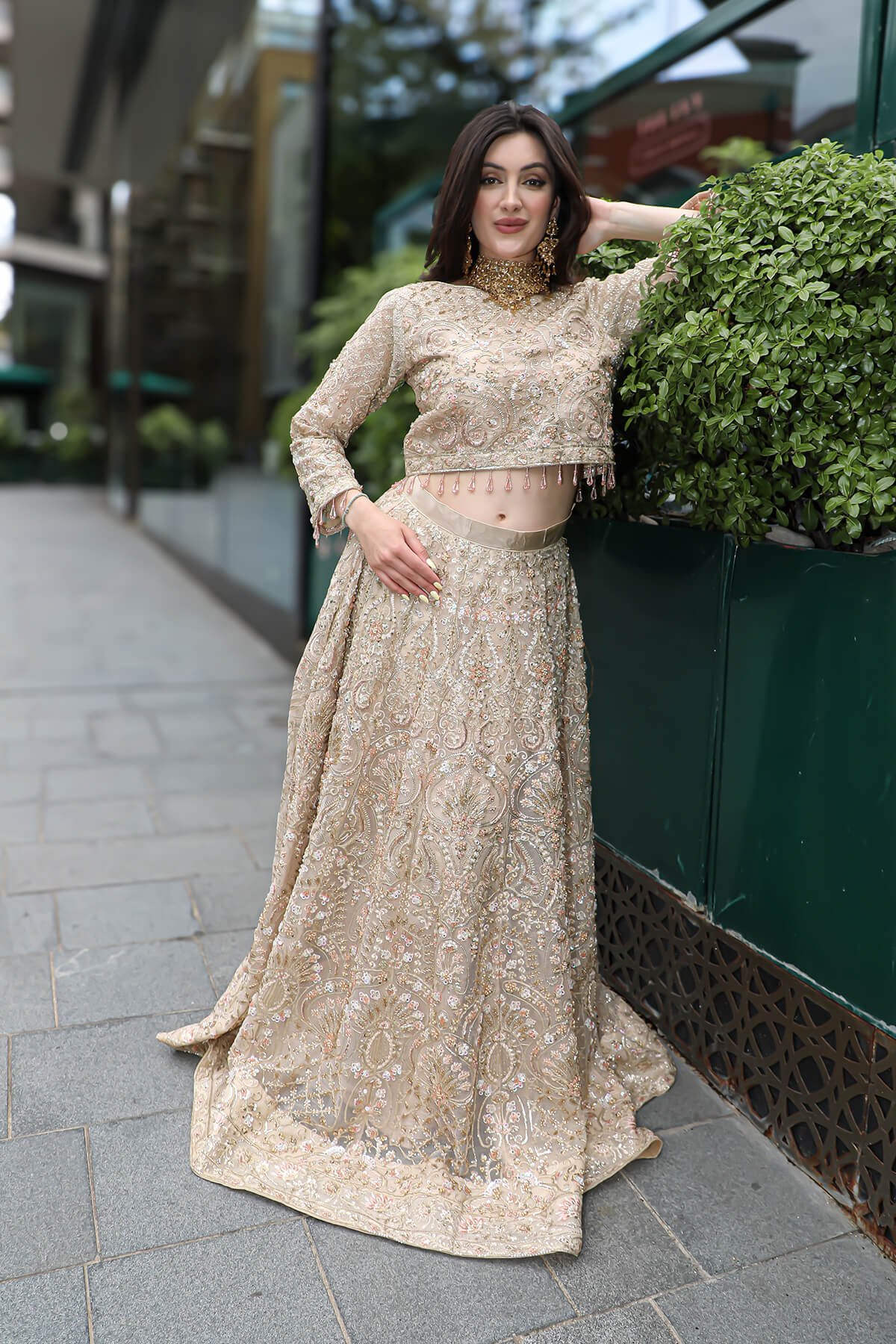 Mohsin Naveed Ranjha Emran Kaxhif Hand Embellished Organza Party Wear Suit – Dupatta & Border Detailing Mohsin Naveed Ranjha Emran Kaxhif Hand Embellished Organza Party Wear Suit - Four-Sided Embroidered Dupatta & Pallu Border | IQNAZ