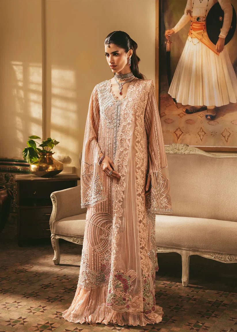 Saira Shakira Embroidered Silk Party Wear Suit - Matching Bottom & Trouser Fabric Details | IQNAZ