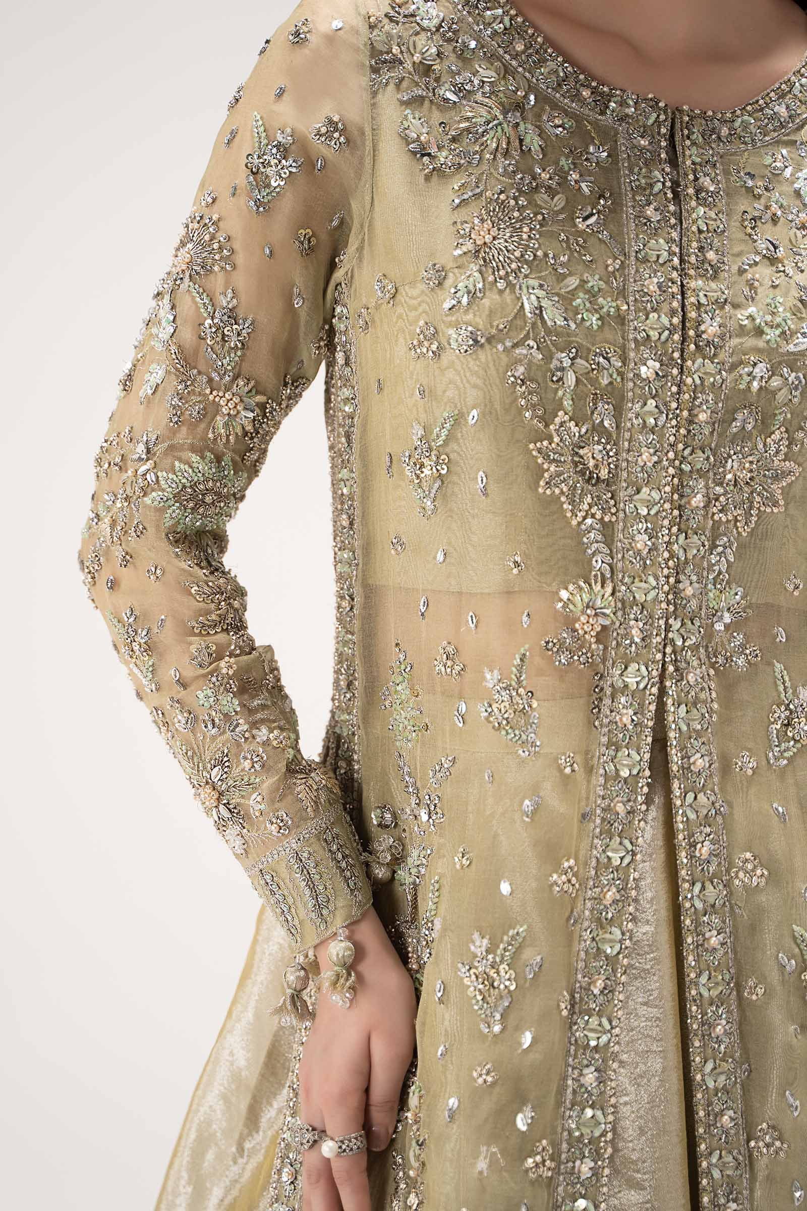 Maria B Embroidered Organza Party Wear Suit – Photoshoot Angle 9 Maria B Embroidered Organza Party Wear Suit - Designer Photoshoot Gallery Angle 9 | IQNAZ Couture