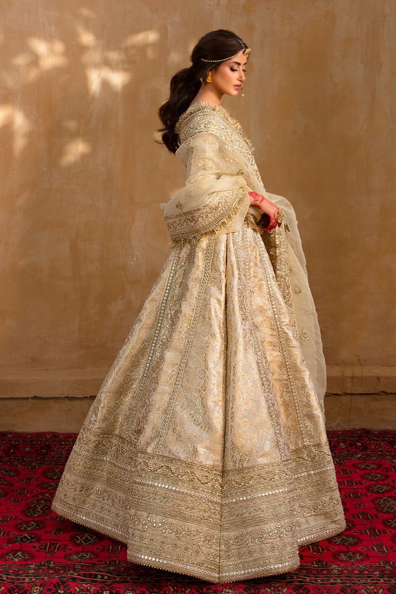 Qalamkar Afsanah Embroidered Organza Party Wear Suit – Trouser & Bottom Fabric Qalamkar Afsanah Embroidered Organza Party Wear Suit - Matching Bottom & Trouser Fabric Details | IQNAZ