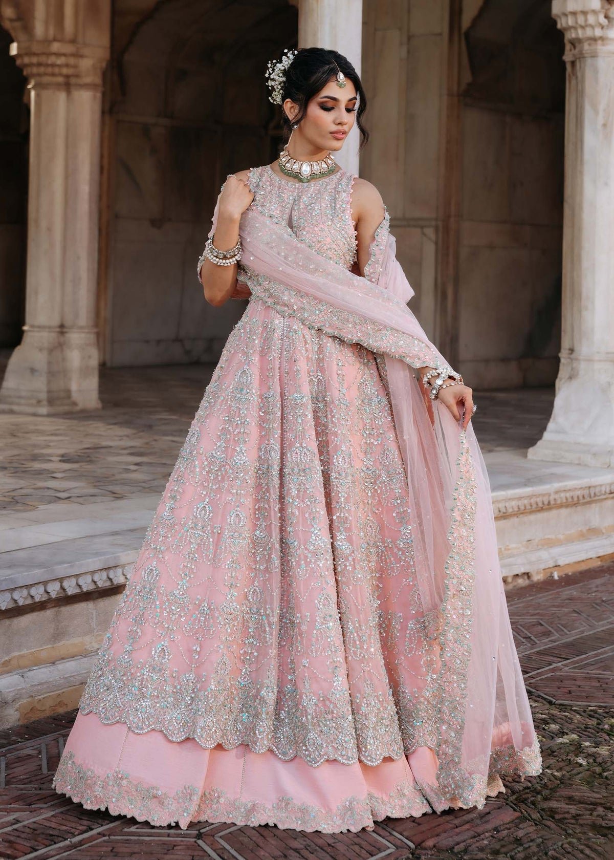 Kanwal Malik Fida Hand Embellished Organza Party Wear Suit - Designer Photoshoot Gallery Angle 9 | IQNAZ Couture