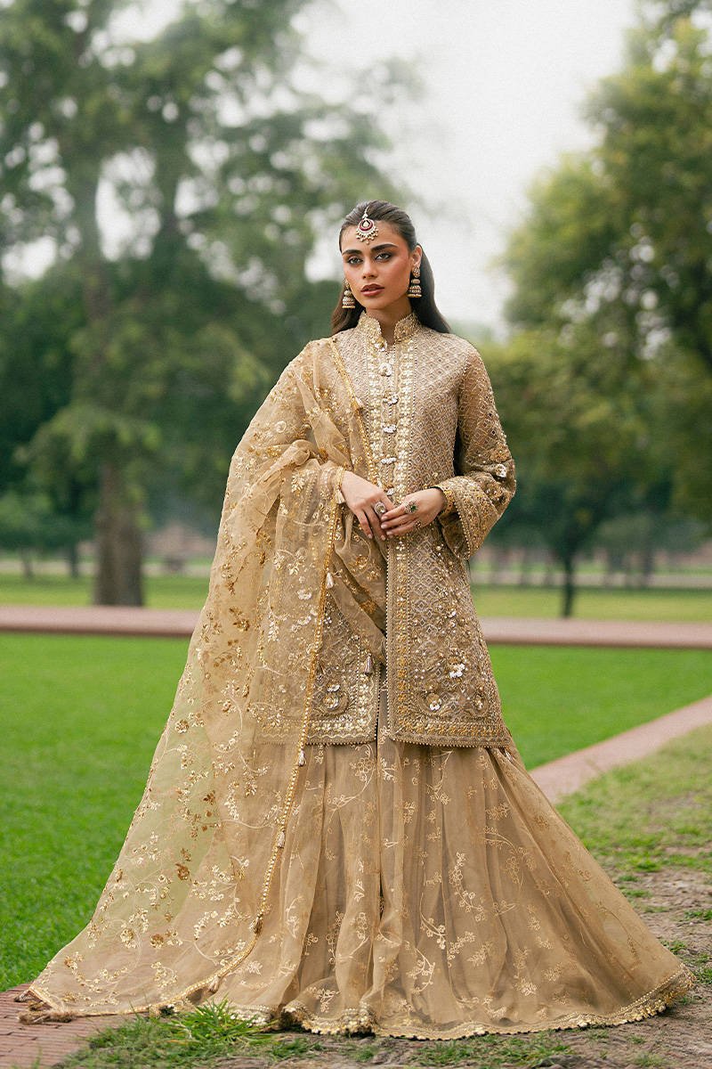 Mohsin Naveed Ranjha Roshni Embroidered Organza Party Wear Suit – Photoshoot Angle 8 Mohsin Naveed Ranjha Roshni Embroidered Organza Party Wear Suit - Designer Photoshoot Gallery Angle 8 | IQNAZ Couture