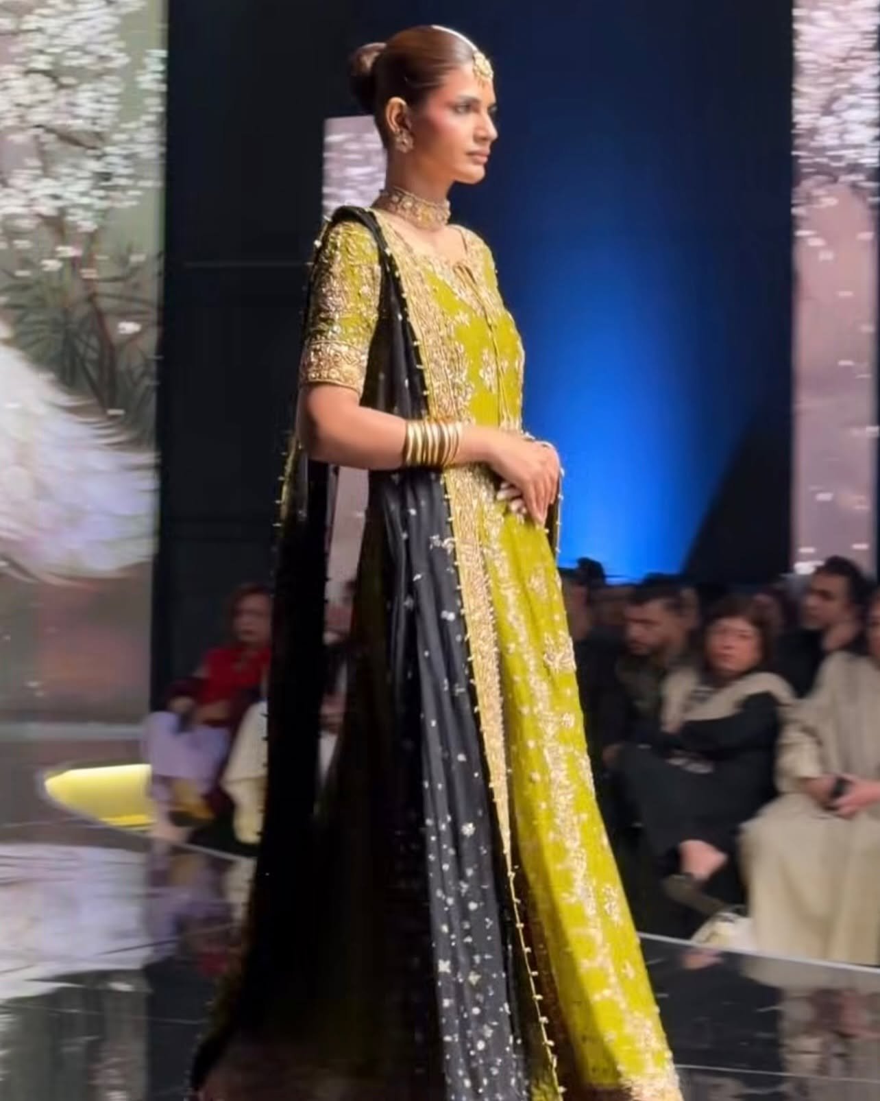 Zeeshan Danish Embroidered Silk Party Wear Suit – Photoshoot Angle 8 Zeeshan Danish Embroidered Silk Party Wear Suit - Designer Photoshoot Gallery Angle 8 | IQNAZ Couture