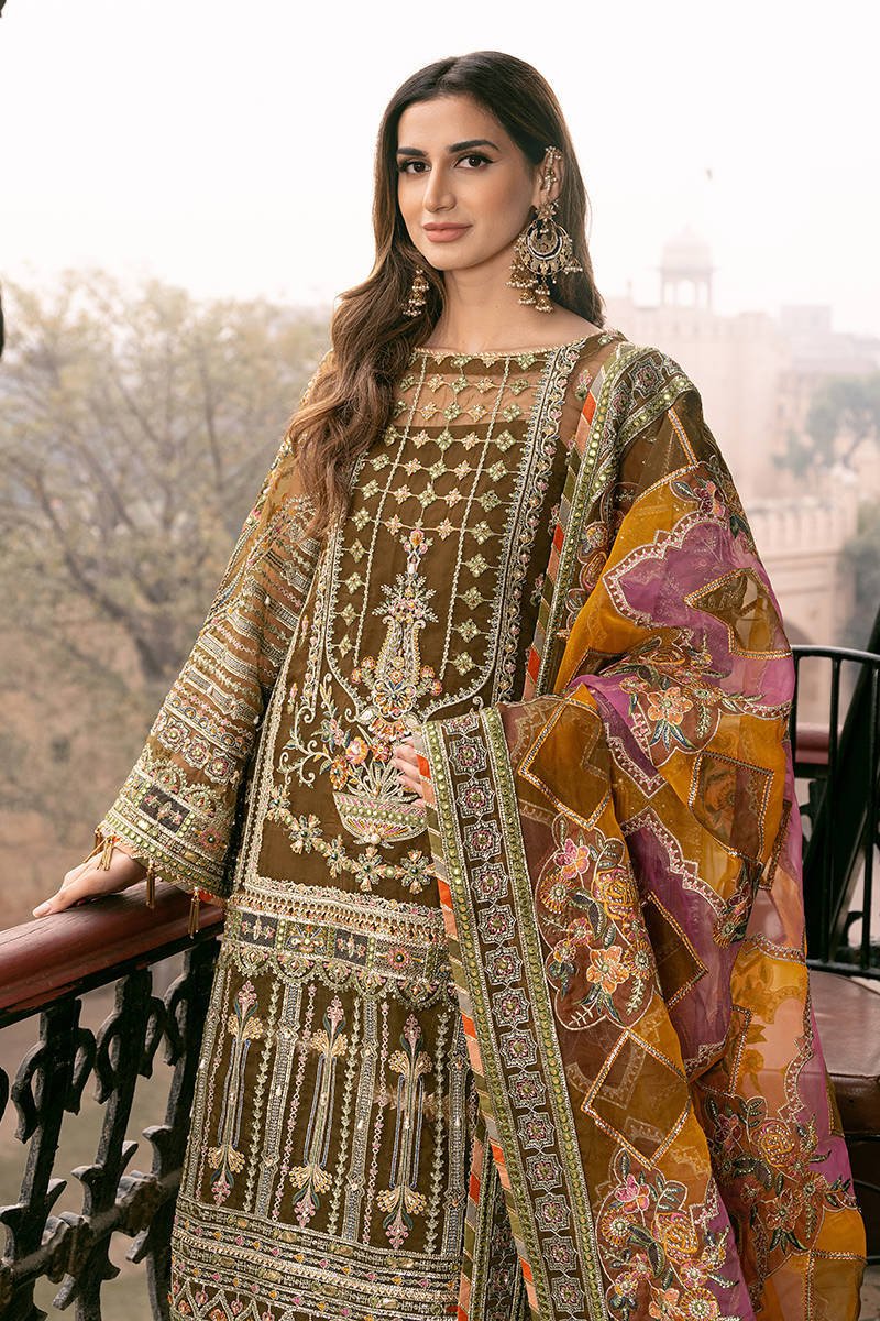 Republic Womens Wear Viraas Embroidered Organza Party Wear Suit – Photoshoot Angle 10 Republic Womens Wear Viraas Embroidered Organza Party Wear Suit - Designer Photoshoot Gallery Angle 10 | IQNAZ Couture