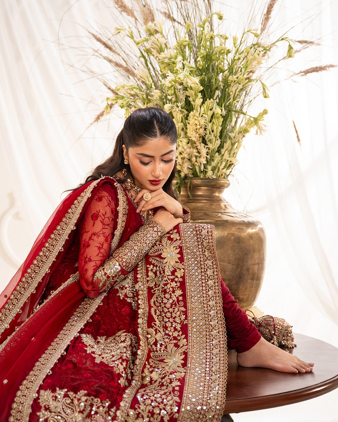 Faiza Saqlain Gul Hand Embellished Organza Party Wear Suit – Trouser & Bottom Fabric Faiza Saqlain Gul Hand Embellished Organza Party Wear Suit - Matching Bottom & Trouser Fabric Details | IQNAZ