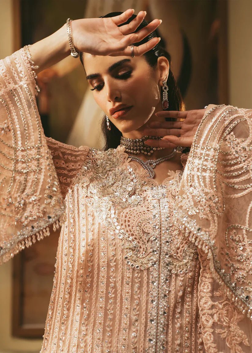 Saira Shakira Embroidered Silk Party Wear Suit - Designer Photoshoot Gallery Angle 9 | IQNAZ Couture