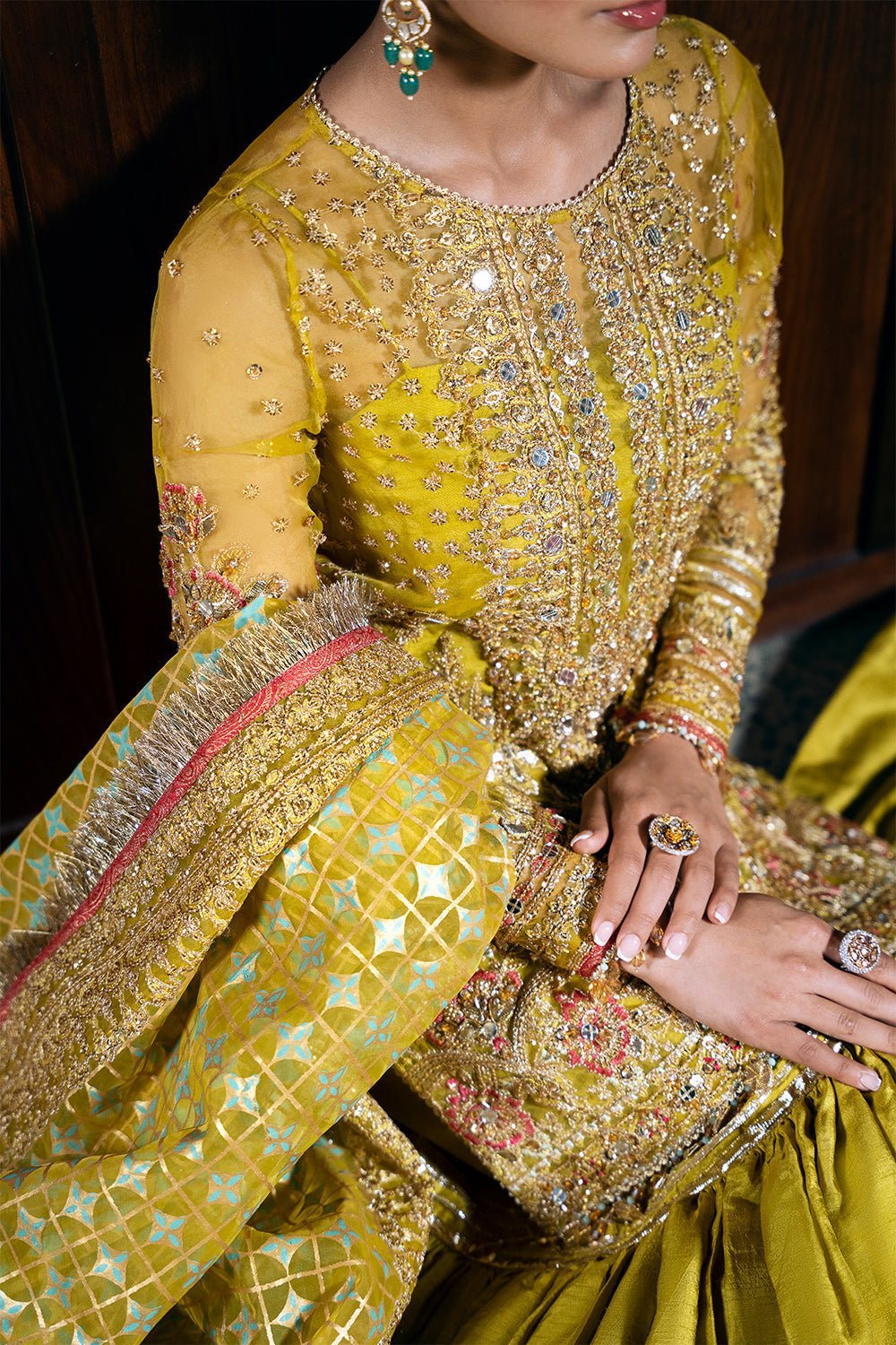Republic Womens Wear Sera Srf Embroidered Organza Party Wear Suit - Designer Photoshoot Gallery Angle 7 | IQNAZ Couture