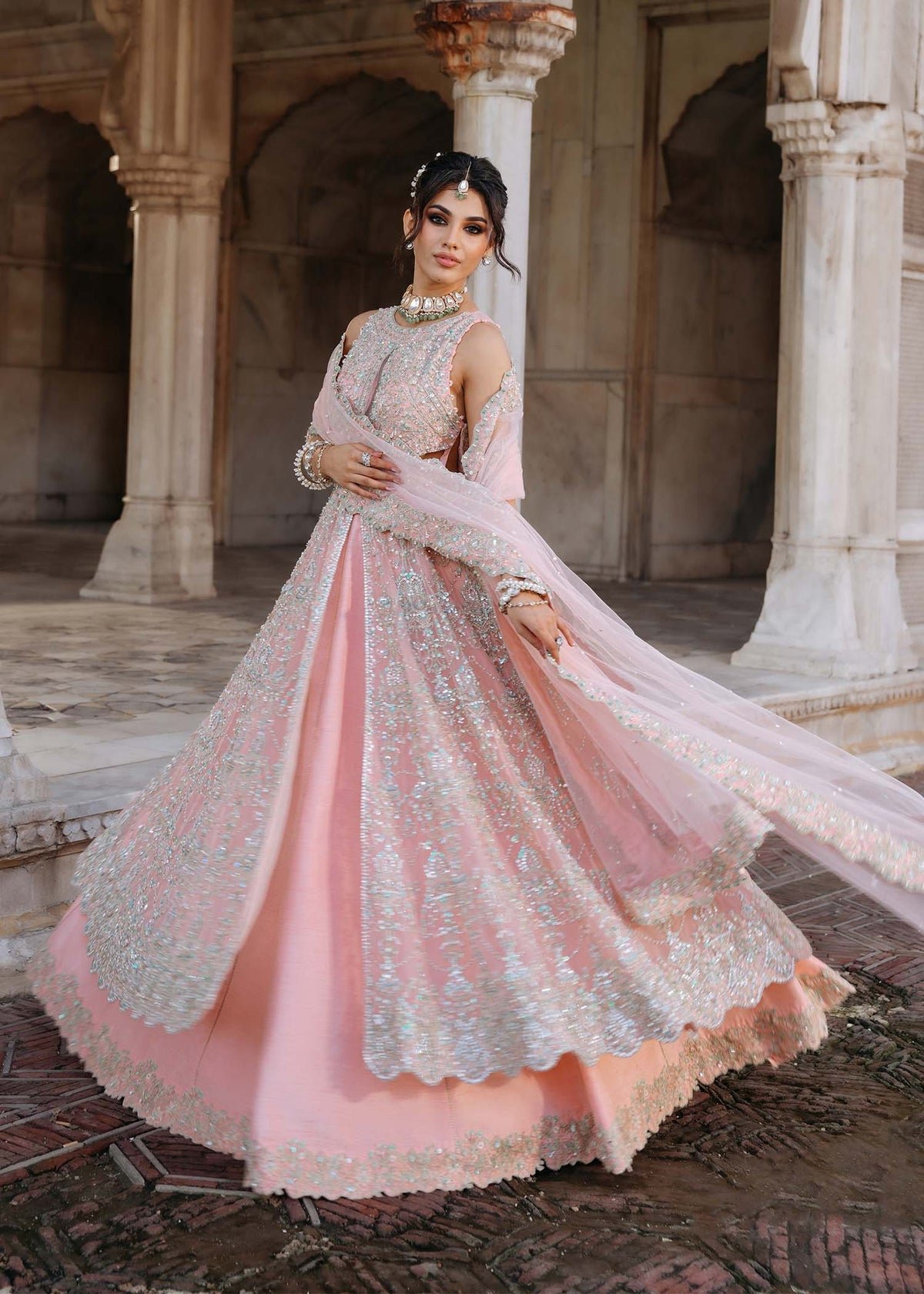 Kanwal Malik Fida Hand Embellished Organza Party Wear Suit - Designer Photoshoot Gallery Angle 8 | IQNAZ Couture