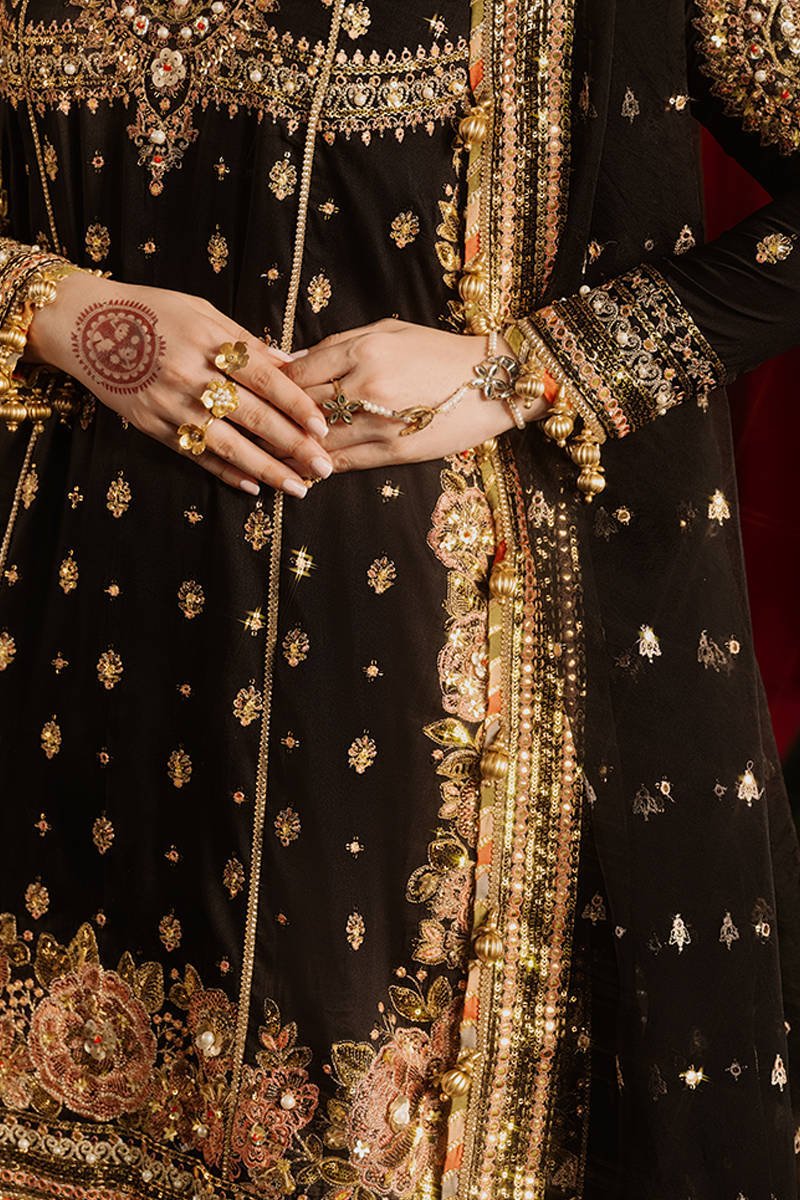 Republic Womens Wear Afreen Embroidered Organza Party Wear Suit - Matching Bottom & Trouser Fabric Details | IQNAZ