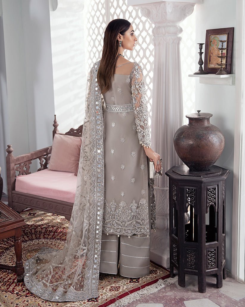 Gulaal Hand Embellished Organza Party Wear Suit - Designer Photoshoot Gallery Angle 6 | IQNAZ Couture