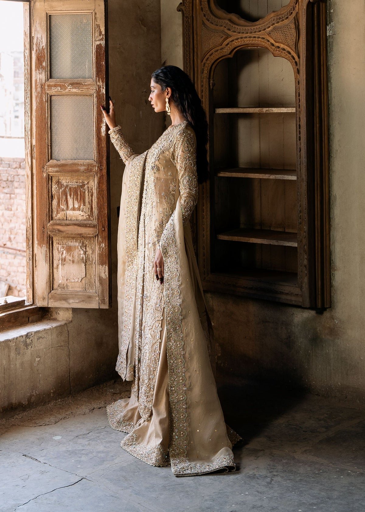 Kanwal Malik Embroidered Organza Party Wear Suit - Designer Photoshoot Gallery Angle 8 | IQNAZ Couture