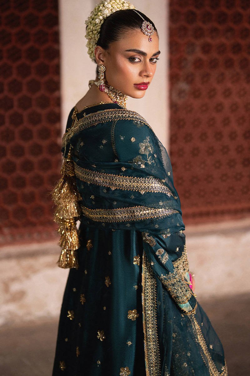 Mohsin Naveed Ranjha Lehar Embroidered Organza Party Wear Suit – Photoshoot Angle 10 Mohsin Naveed Ranjha Lehar Embroidered Organza Party Wear Suit - Designer Photoshoot Gallery Angle 10 | IQNAZ Couture