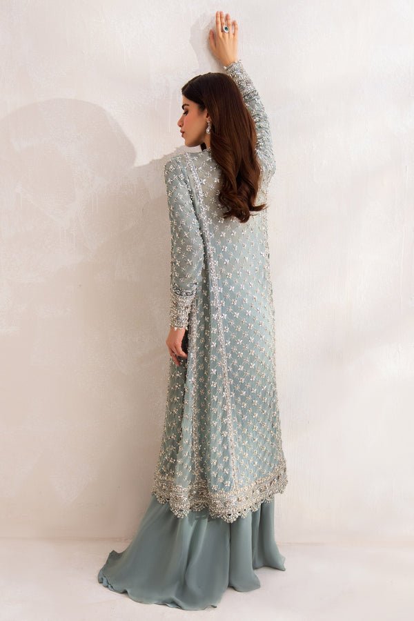 Elan Hand Embellished Organza Party Wear Gharara – Trouser & Bottom Fabric Elan Hand Embellished Organza Party Wear Gharara - Matching Bottom & Trouser Fabric Details | IQNAZ