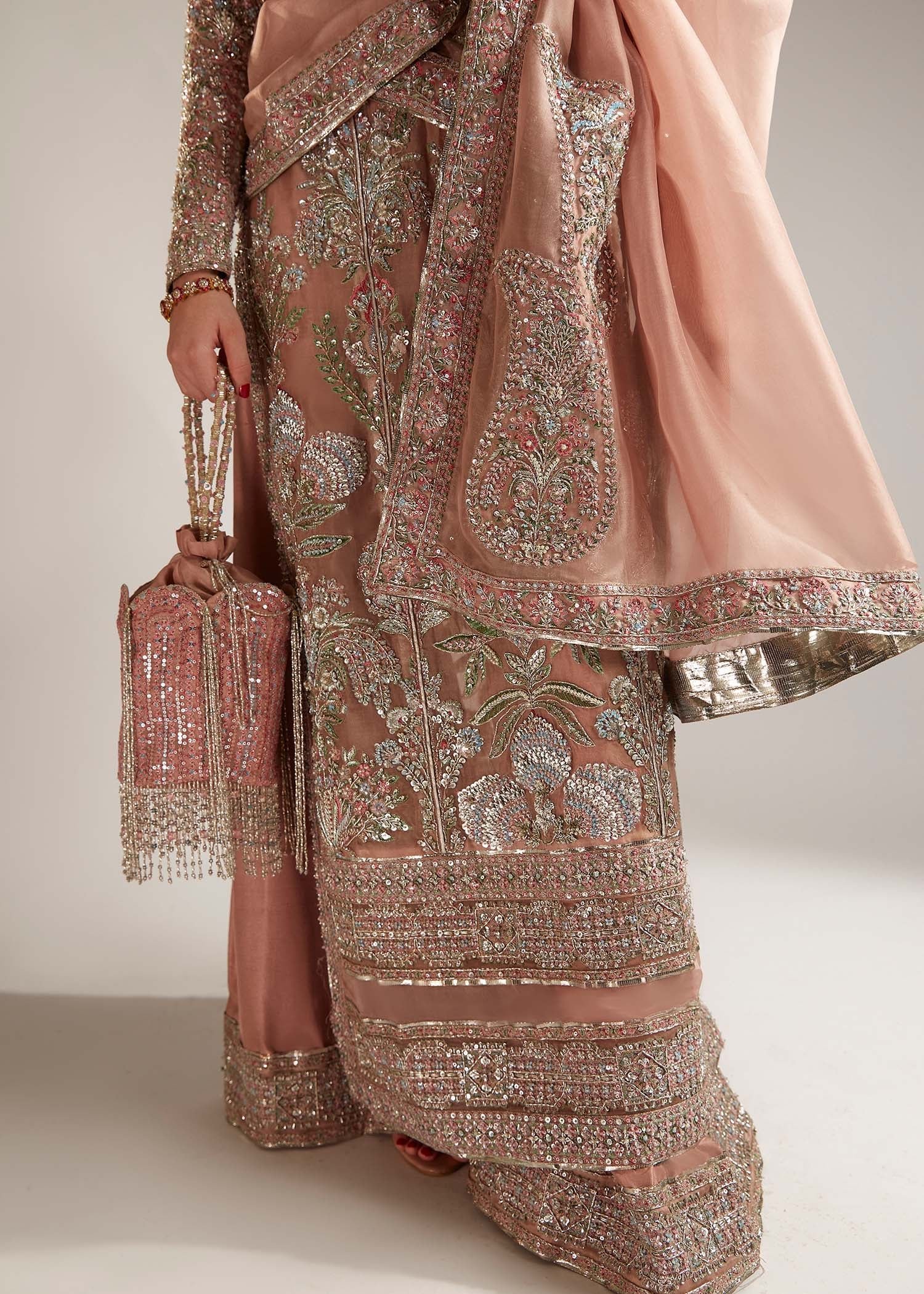 Hussain Rehar Verve Embroidered Organza Party Wear Suit – Photoshoot Angle 9 Hussain Rehar Verve Embroidered Organza Party Wear Suit - Designer Photoshoot Gallery Angle 9 | IQNAZ Couture