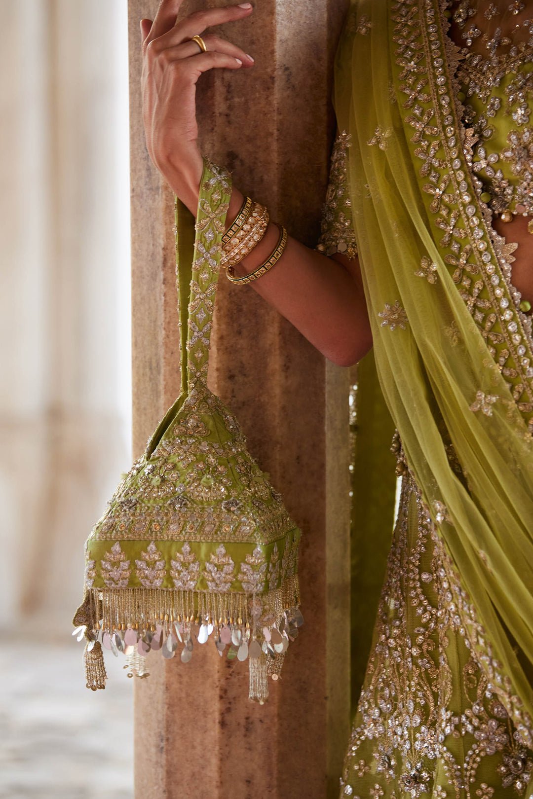 Zaha Noore Sitara Embroidered Organza Party Wear Suit - Designer Photoshoot Gallery Angle 9 | IQNAZ Couture