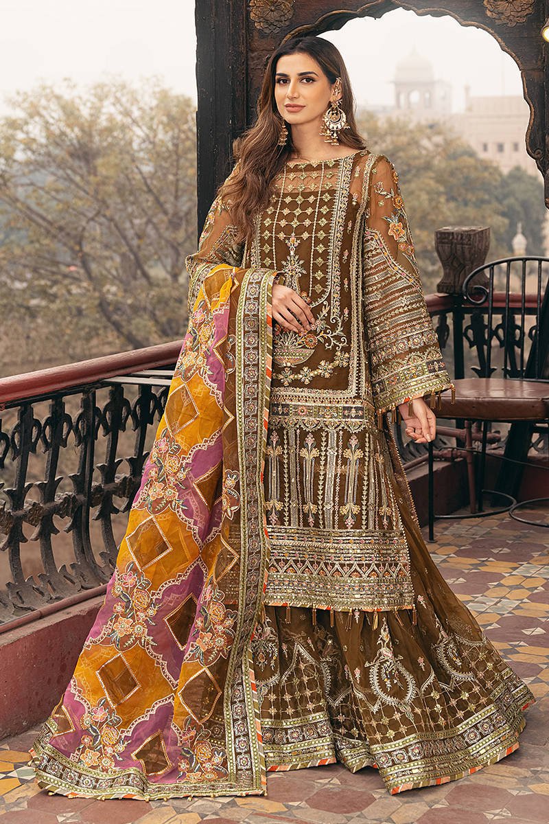 Republic Womens Wear Viraas Embroidered Organza Party Wear Suit – Photoshoot Angle 9 Republic Womens Wear Viraas Embroidered Organza Party Wear Suit - Designer Photoshoot Gallery Angle 9 | IQNAZ Couture