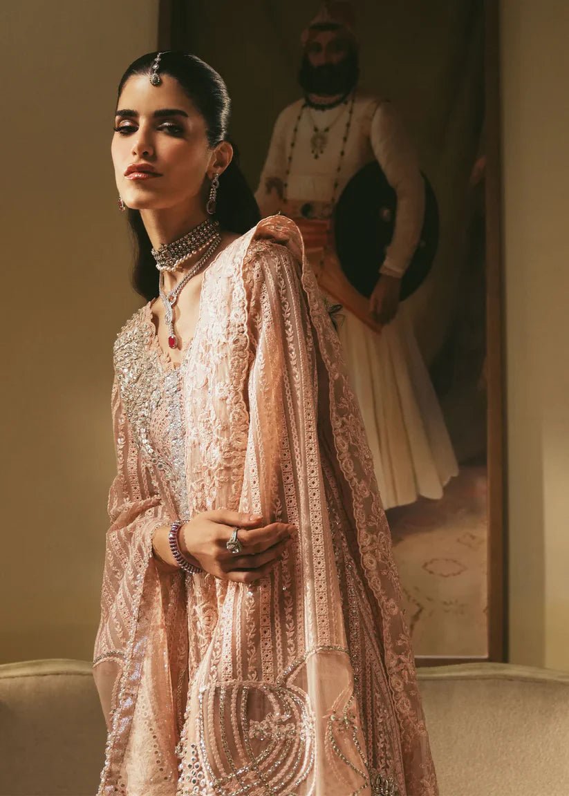 Saira Shakira Embroidered Silk Party Wear Suit - Designer Photoshoot Gallery Angle 6 | IQNAZ Couture