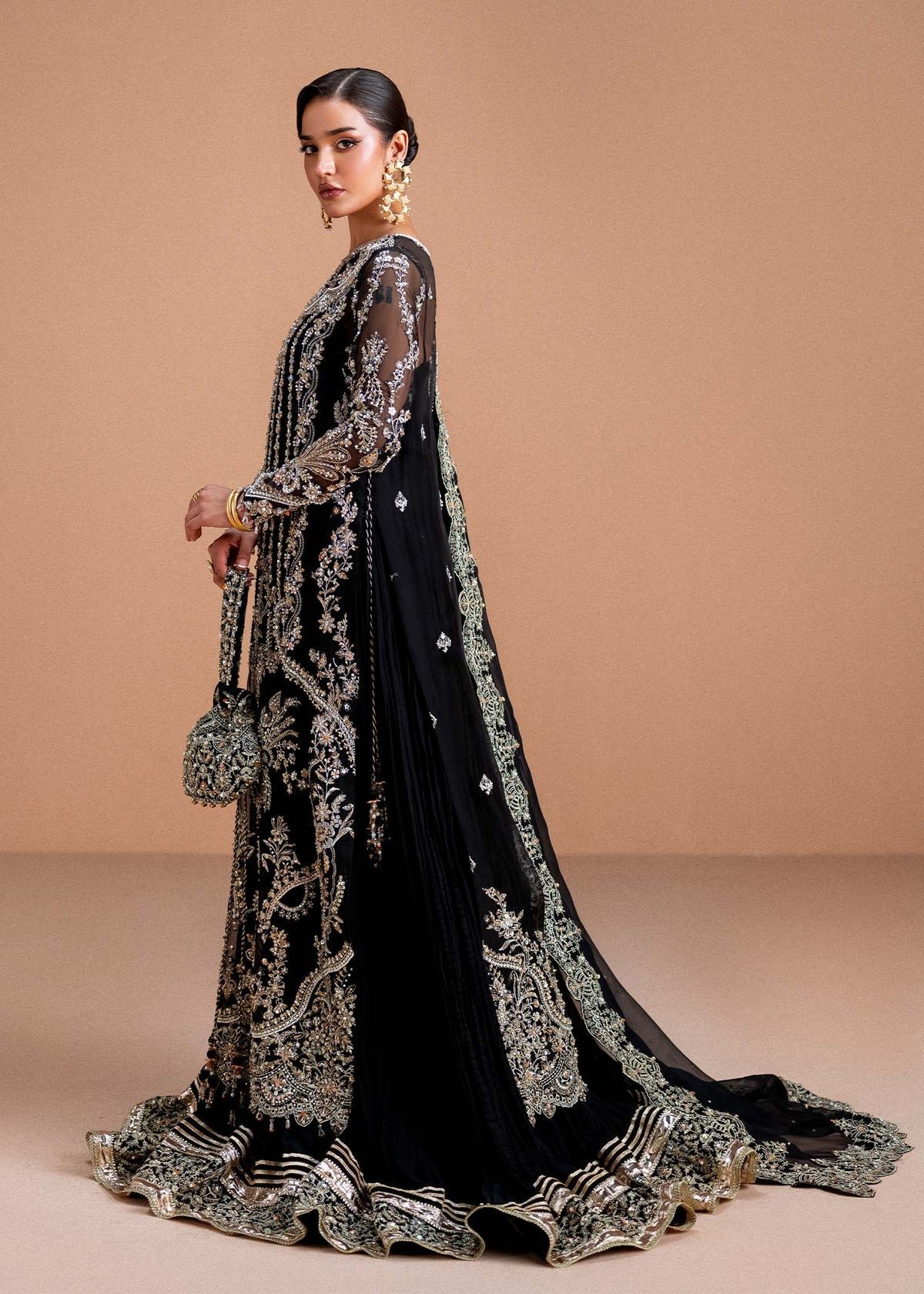 Kanwal Malik Rayen Hand Embellished Organza Party Wear Suit – Photoshoot Angle 6 Kanwal Malik Rayen Hand Embellished Organza Party Wear Suit - Designer Photoshoot Gallery Angle 6 | IQNAZ Couture