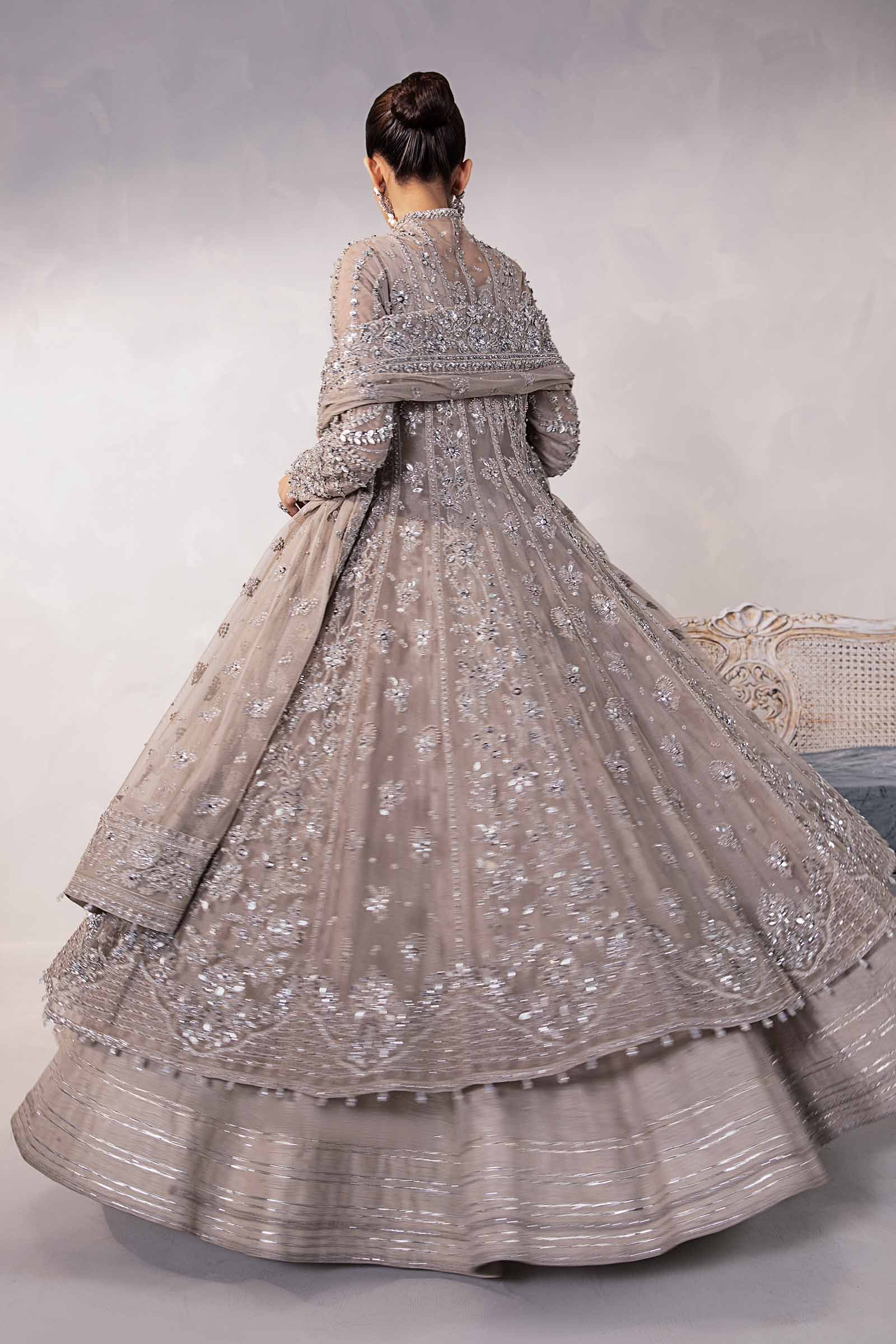 Maria B Embroidered Organza Party Wear Suit – Photoshoot Angle 12 Maria B Embroidered Organza Party Wear Suit - Designer Photoshoot Gallery Angle 12 | IQNAZ Couture