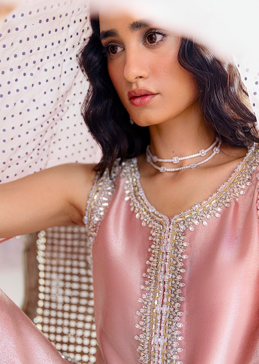 Sara Rohail Asghar Embroidered Organza Party Wear Suit – Photoshoot Angle 7 Sara Rohail Asghar Embroidered Organza Party Wear Suit - Designer Photoshoot Gallery Angle 7 | IQNAZ Couture
