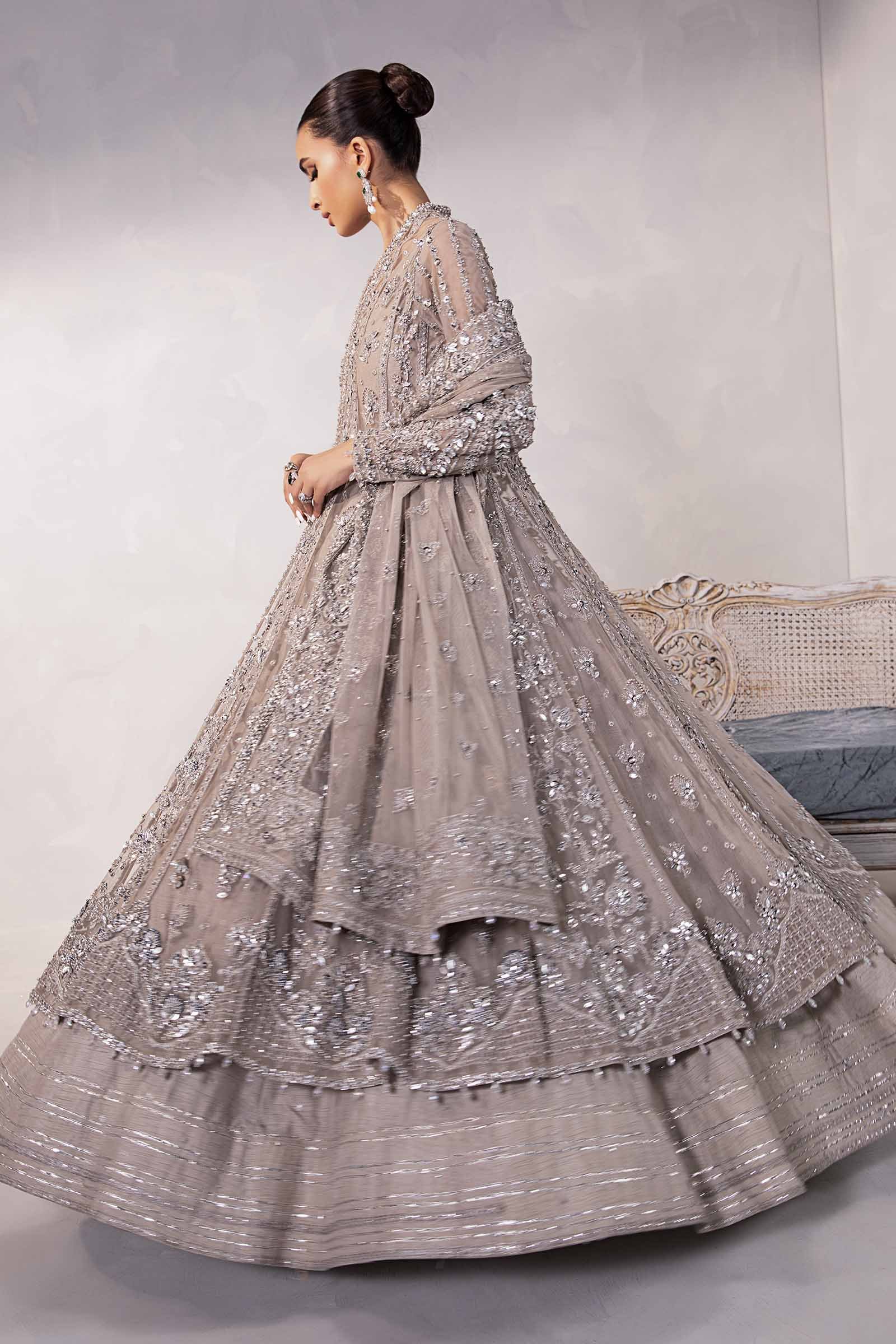 Maria B Embroidered Organza Party Wear Suit – Photoshoot Angle 11 Maria B Embroidered Organza Party Wear Suit - Designer Photoshoot Gallery Angle 11 | IQNAZ Couture