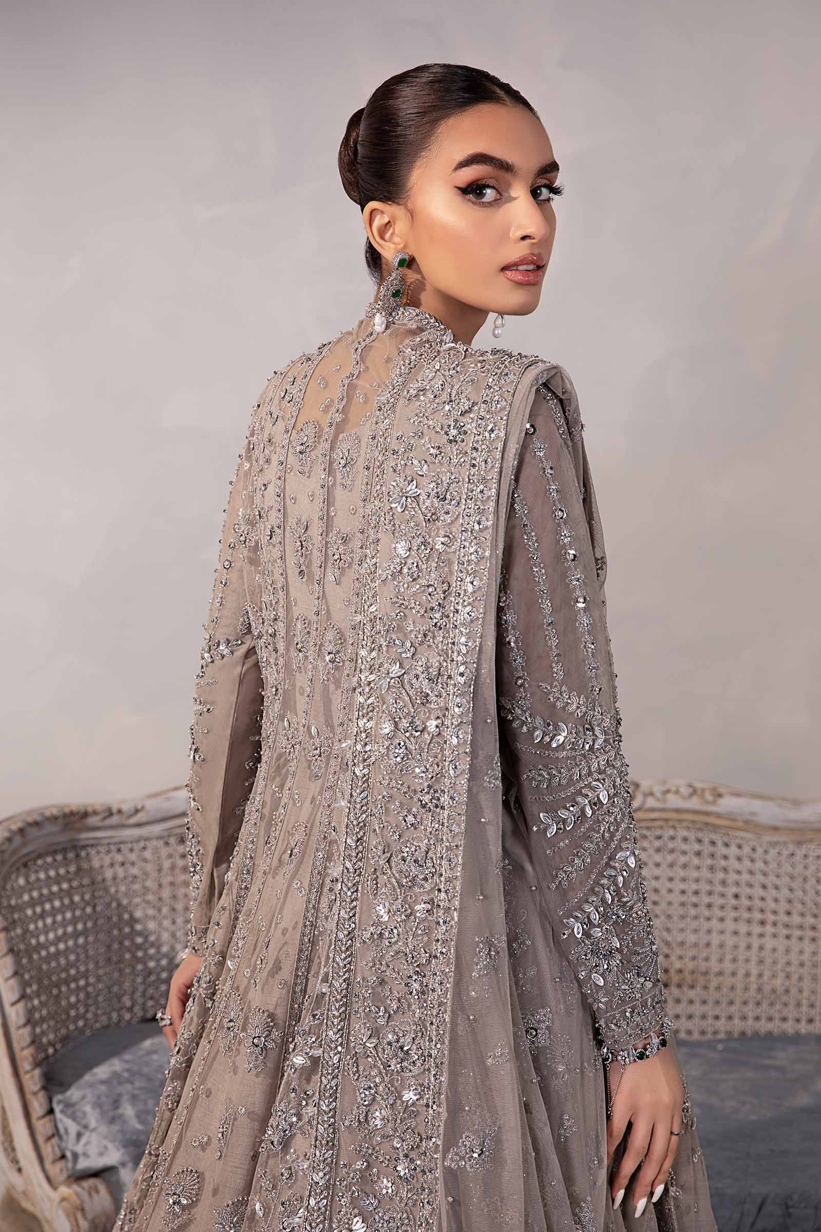 Maria B Embroidered Organza Party Wear Suit – Photoshoot Angle 9 Maria B Embroidered Organza Party Wear Suit - Designer Photoshoot Gallery Angle 9 | IQNAZ Couture