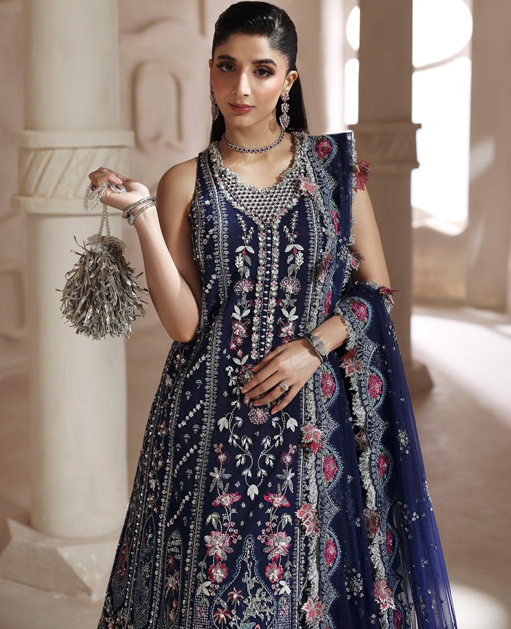 Republic Womens Wear Clarisse Embroidered Net Party Wear Suit – Trouser & Bottom Fabric Republic Womens Wear Clarisse Embroidered Net Party Wear Suit - Matching Bottom & Trouser Fabric Details | IQNAZ