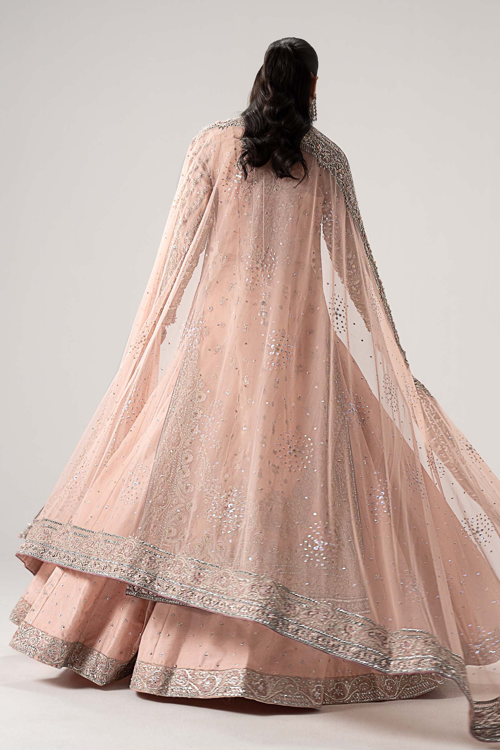 Maria B Hand Embellished Organza Party Wear Suit – Photoshoot Angle 10 Maria B Hand Embellished Organza Party Wear Suit - Designer Photoshoot Gallery Angle 10 | IQNAZ Couture