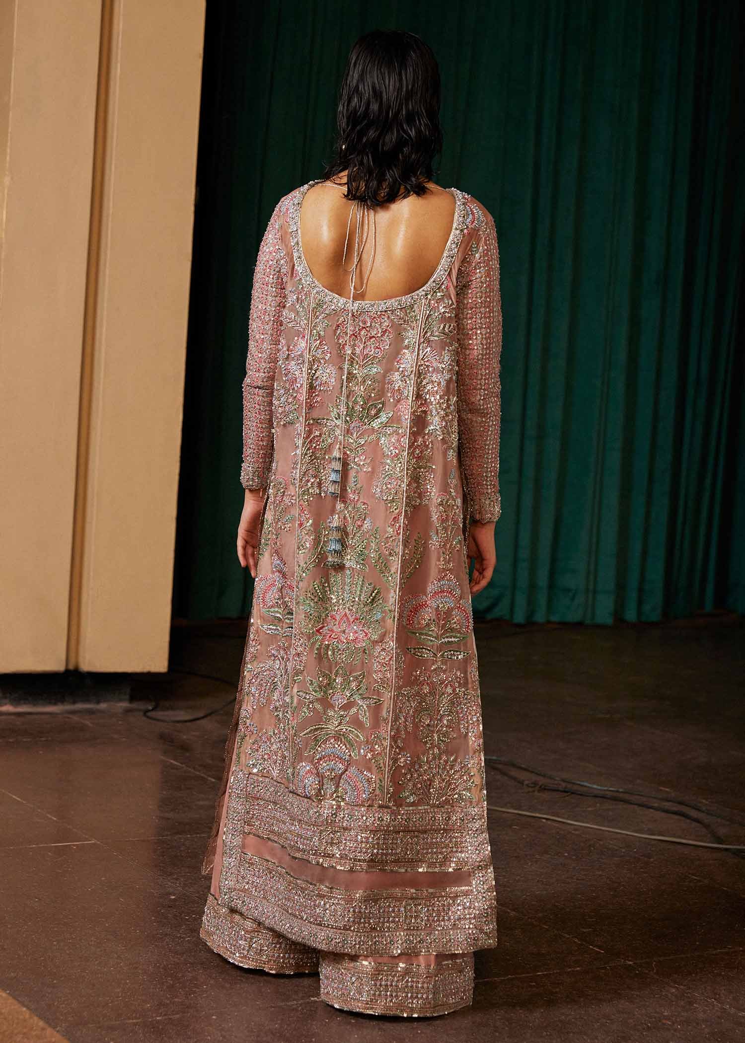 Hussain Rehar Verve Embroidered Organza Party Wear Suit – Trouser & Bottom Fabric Hussain Rehar Verve Embroidered Organza Party Wear Suit - Matching Bottom & Trouser Fabric Details | IQNAZ