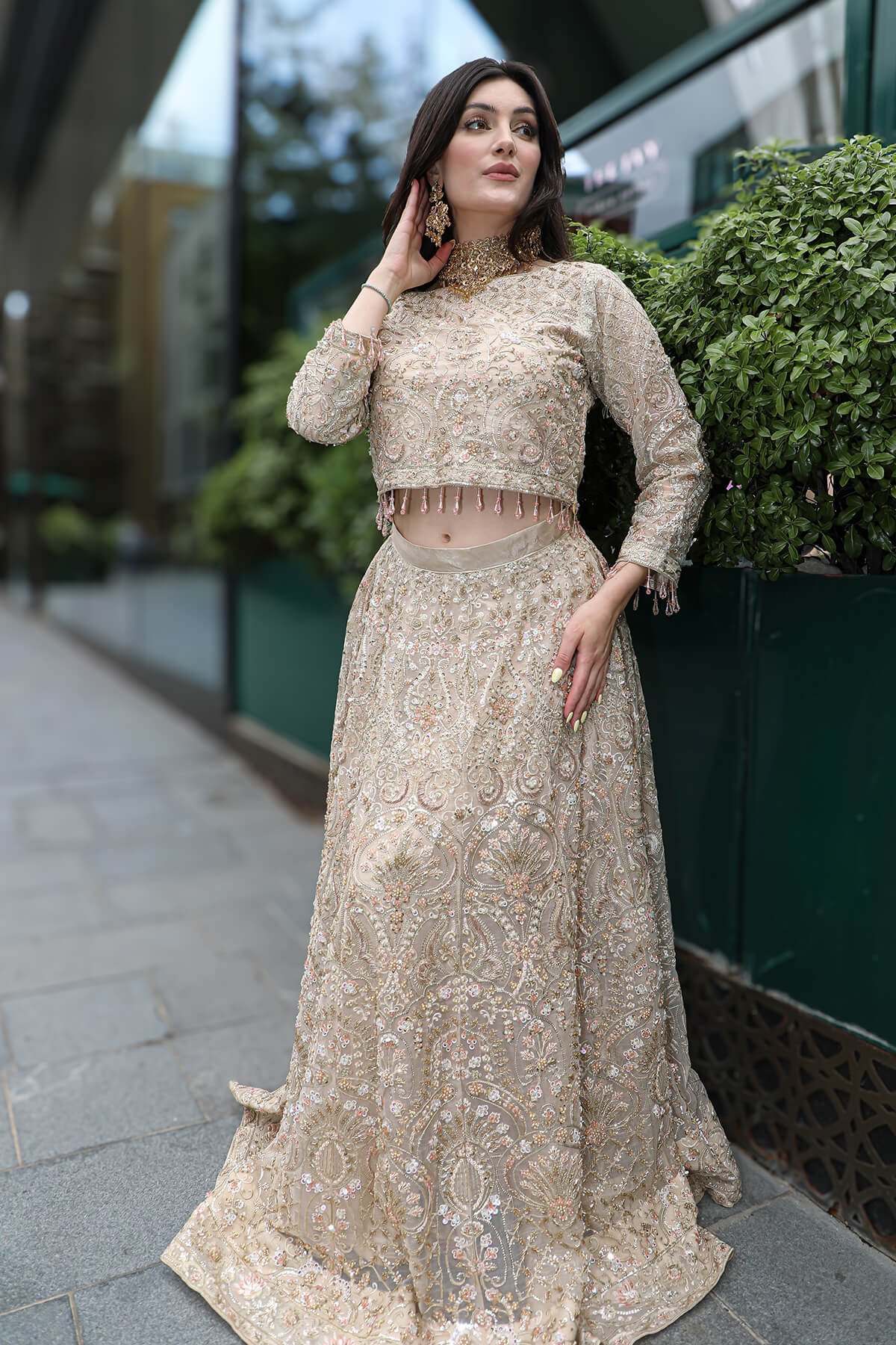 Mohsin Naveed Ranjha Emran Kaxhif Hand Embellished Organza Party Wear Suit – Trouser & Bottom Fabric Mohsin Naveed Ranjha Emran Kaxhif Hand Embellished Organza Party Wear Suit - Matching Bottom & Trouser Fabric Details | IQNAZ