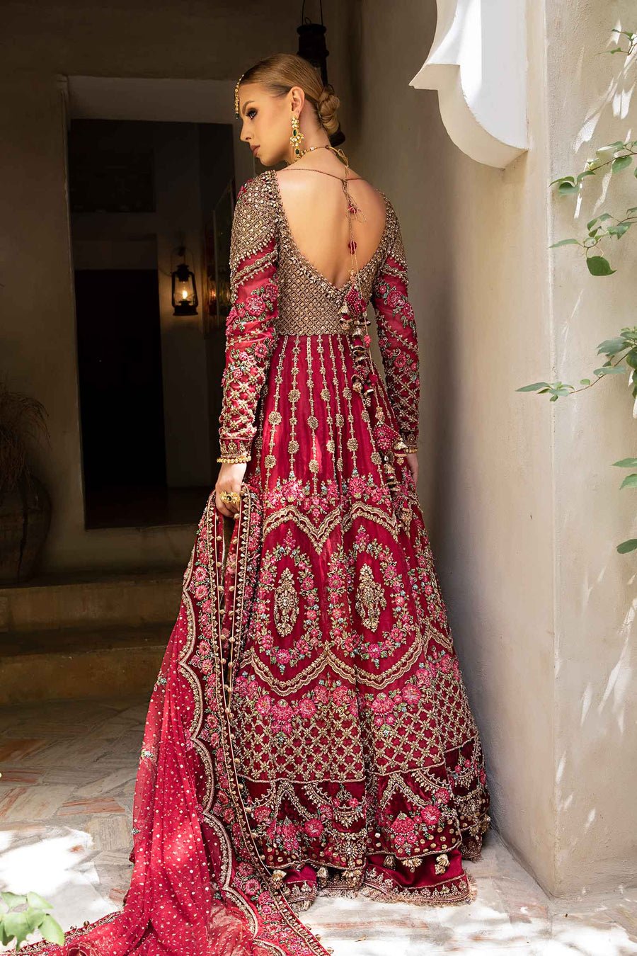 Maria B Shanaar Hand Embellished Organza Party Wear Suit – Photoshoot Angle 7 Maria B Shanaar Hand Embellished Organza Party Wear Suit - Designer Photoshoot Gallery Angle 7 | IQNAZ Couture