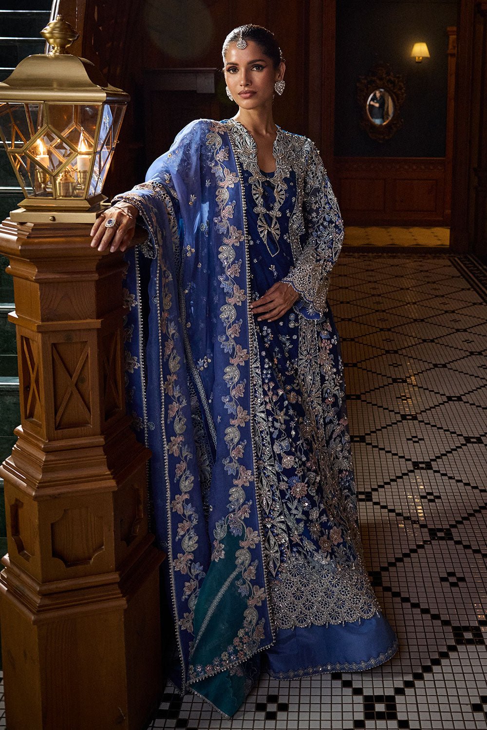 Soraya Elise Embroidered Silk Party Wear Suit - Four-Sided Embroidered Dupatta & Pallu Border | IQNAZ
