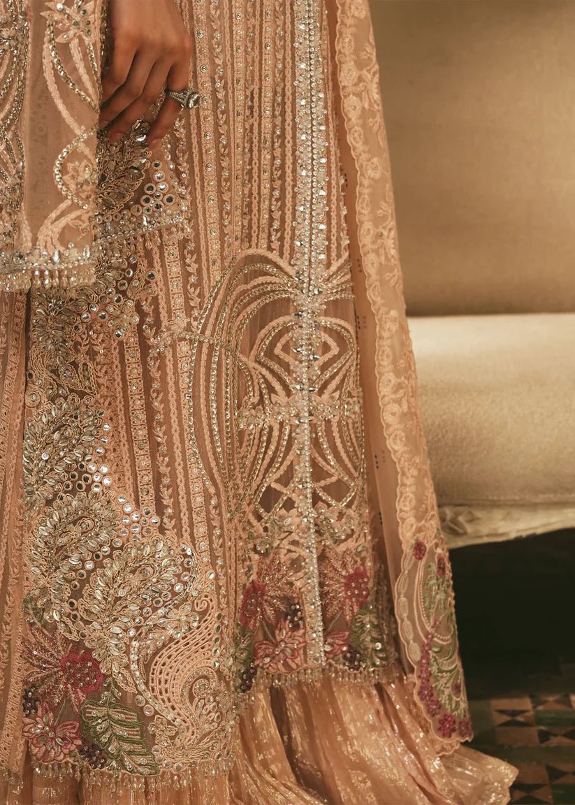 Saira Shakira Embroidered Silk Party Wear Suit - Four-Sided Embroidered Dupatta & Pallu Border | IQNAZ