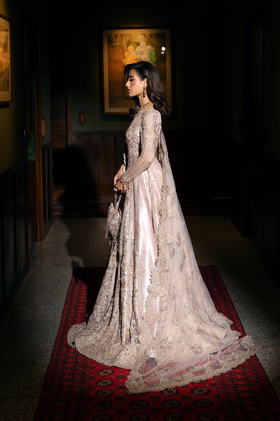 Republic Womens Wear Rigel Srf Hand Embellished Organza Party Wear Suit - Designer Photoshoot Gallery Angle 7 | IQNAZ Couture