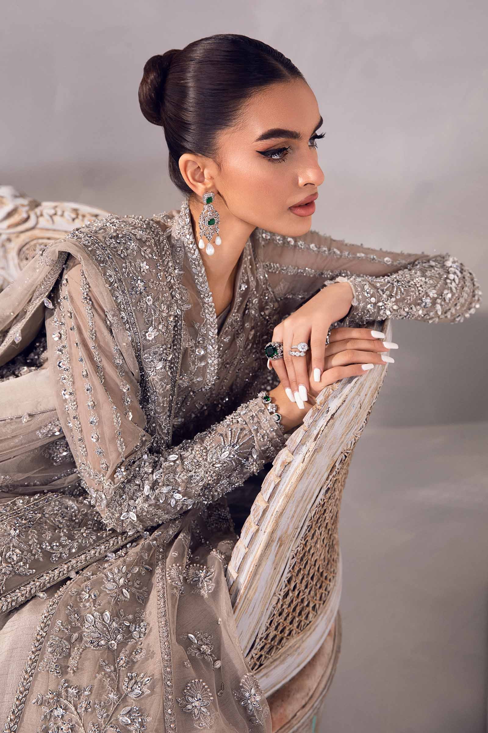 Maria B Embroidered Organza Party Wear Suit – Trouser & Bottom Fabric Maria B Embroidered Organza Party Wear Suit - Matching Bottom & Trouser Fabric Details | IQNAZ